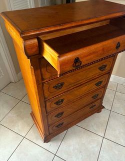 Vintage Upright Chest- 38”Lx18.5”Wx54.5”H