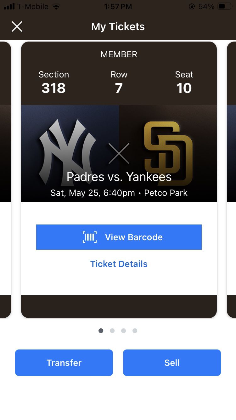 Padres Vs Yankees Saturday 5:40PM 