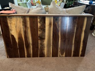Beautiful black walnut wood for the top of your front load washer and dryer