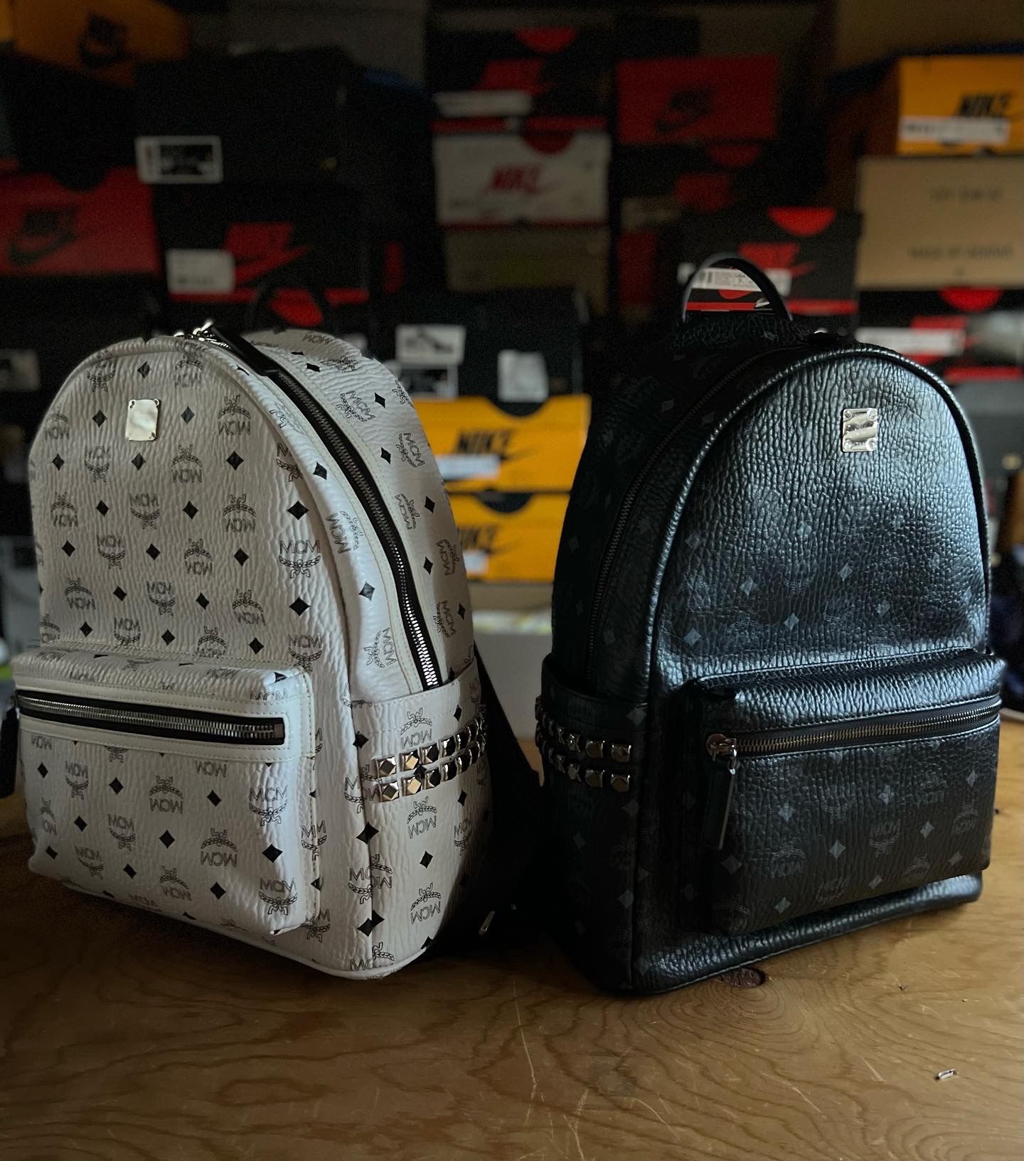 MCM Studded Backpacks 🔥 Like Brand New