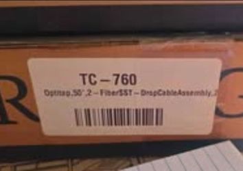 Corning OptiTap 50ft 2-Fiber SST Drop Cable Assembly TC-760 - New. X 3 box