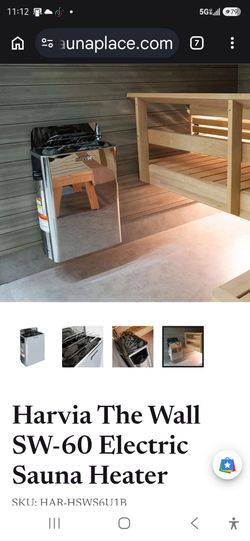 Harvia sauna and spa wall heater