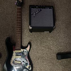 Custom Joker Stratocaster And Fender Amp