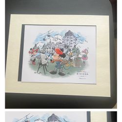 Disney Parks Riviera Resort 8x10 Mickey and Minnie,Full Color Print
