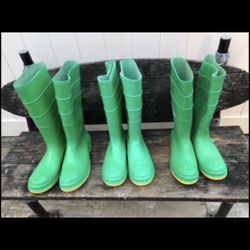 PVC Knee Boots Steel Toe Mens Size 11 12 and 14