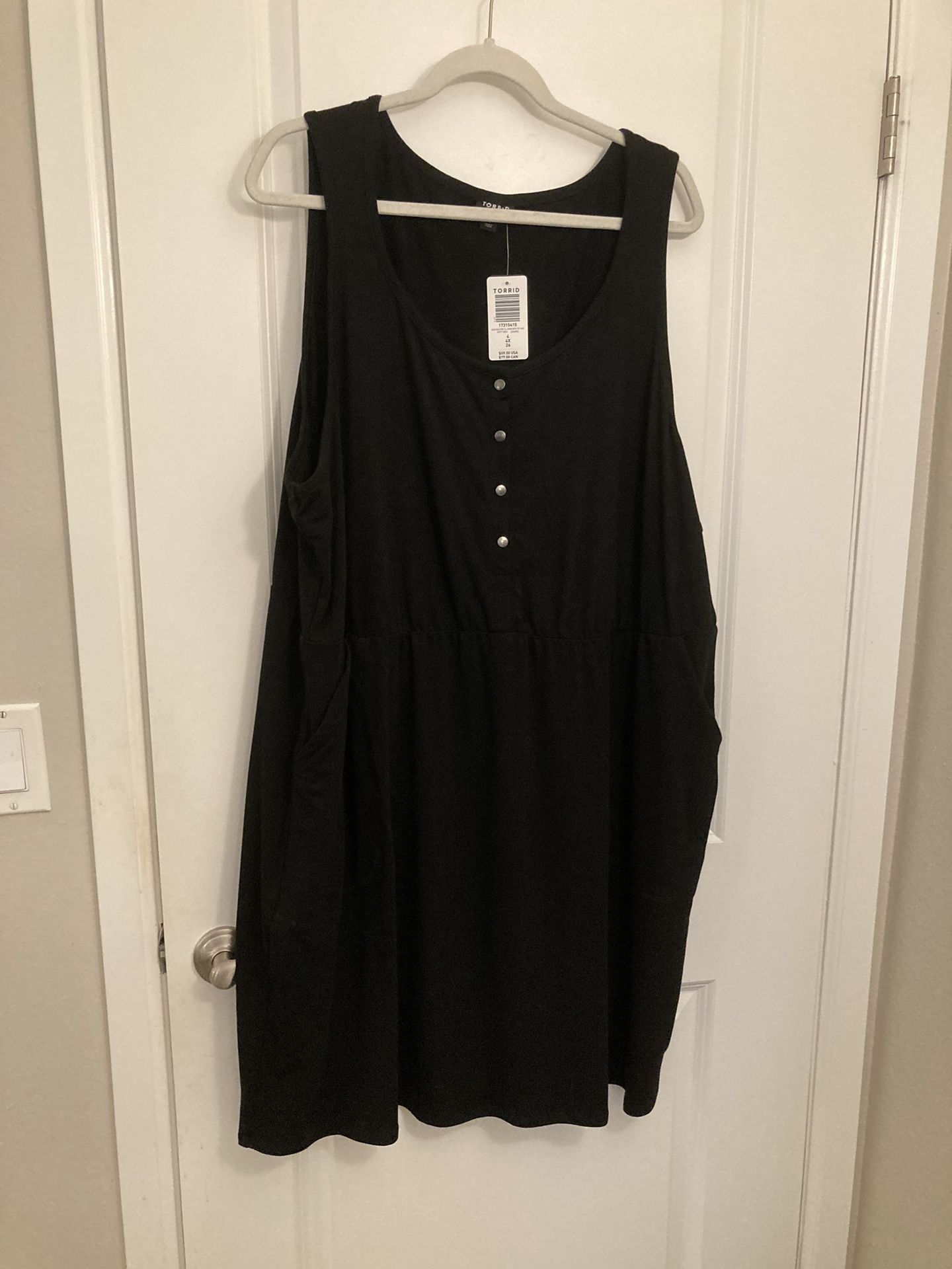 Torrid jersey black Dress With Pockets - Still Has Tag