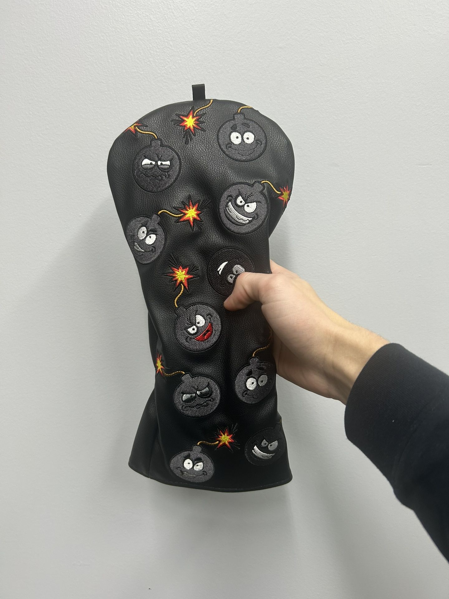 Bomb golf driver headcover