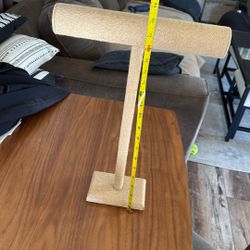 Burlap Jewelry Stand