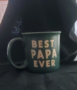 Best Papa Ever Green Ceramic Mug