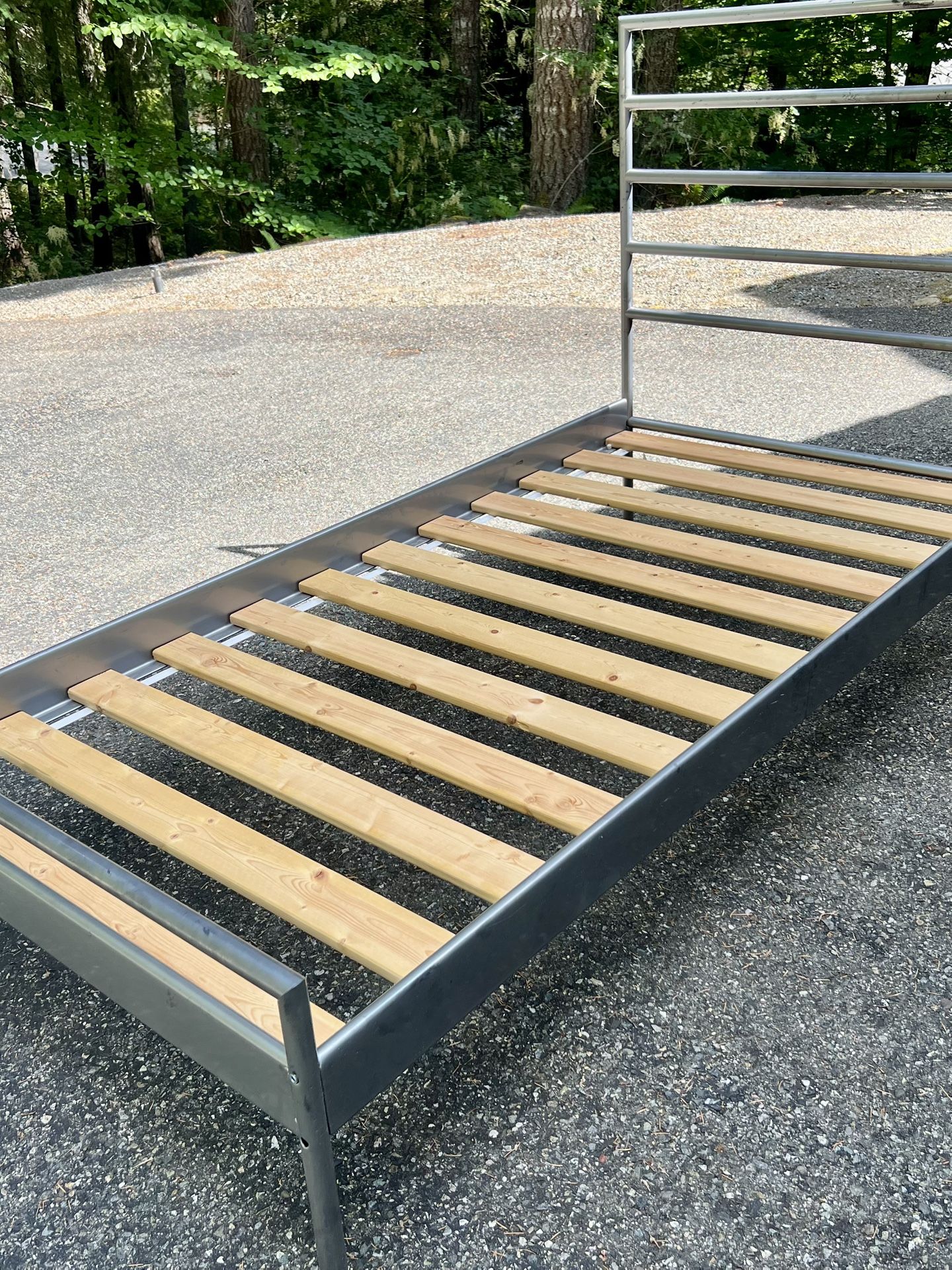 Twin Size Metal Frame Bed (IKEA)