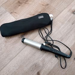 Paiter Curling Iron Hair Curler with Storage Pouch - 32mm Barrel with Clamp - Du