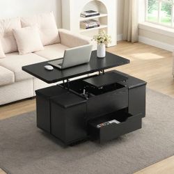 Brand New Multi-Functional Coffee Table with Hidden Storage and Stools