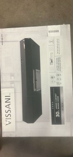 Vissani Arno 30 inch Under Cabinet Range Hood Black