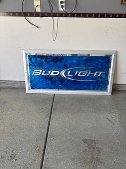 VINTAGE BUD LIGHT FRAMED SIGN 🍺