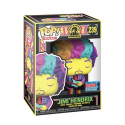 Funko Pop Rocks ECCC 2021 Festival Of Fun Blacklight Jimi Hendrix #239