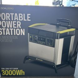 Goal Zero Yeti 3000X Portable Power Station + Boulder 200 Solar Panel – Brand New in Box