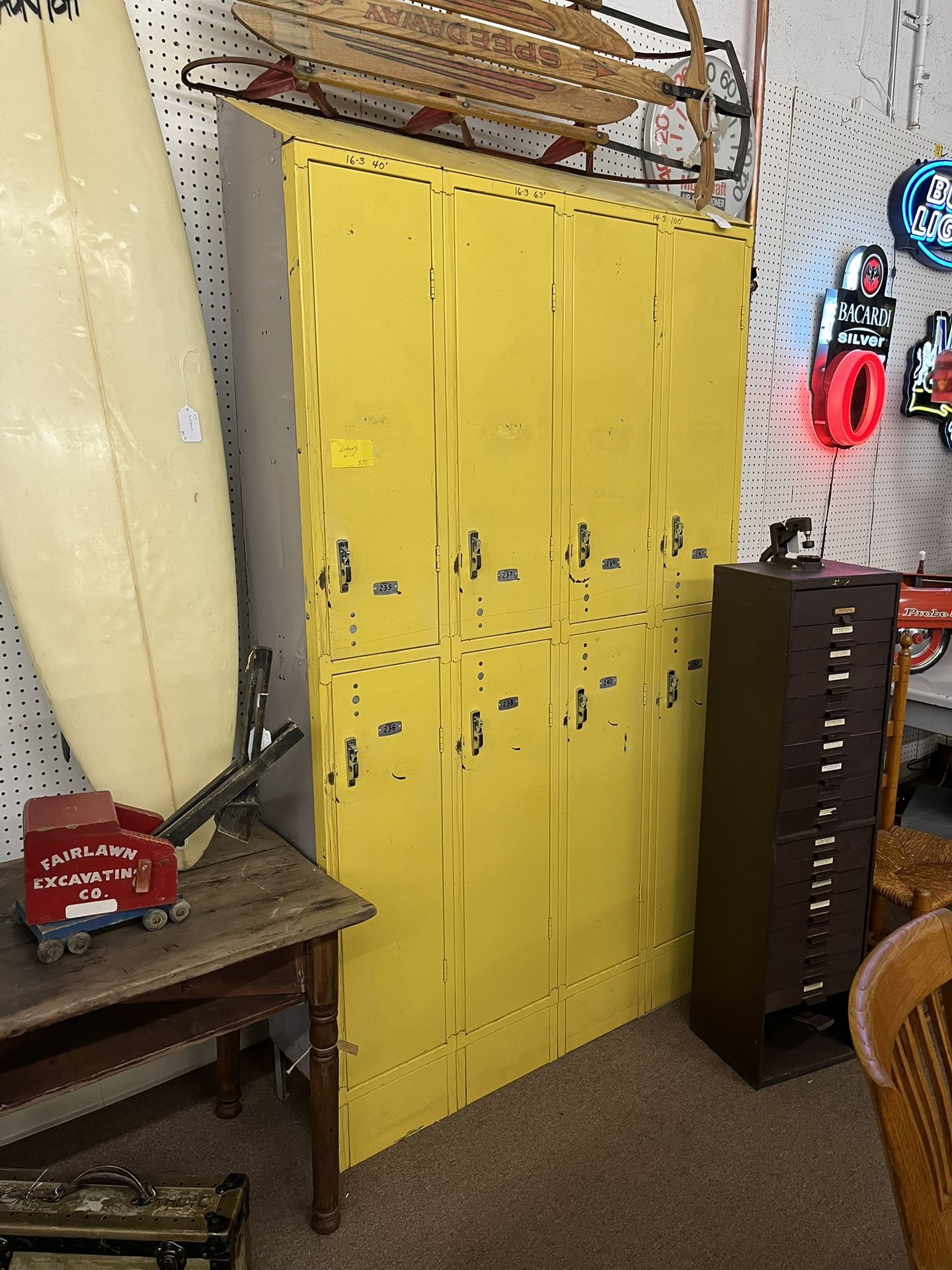Yellow Vintage Lockers