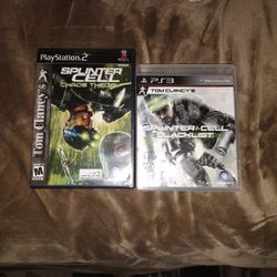 Tom Clancy Bundle Chaos Theory And Black List PS2 -ps3