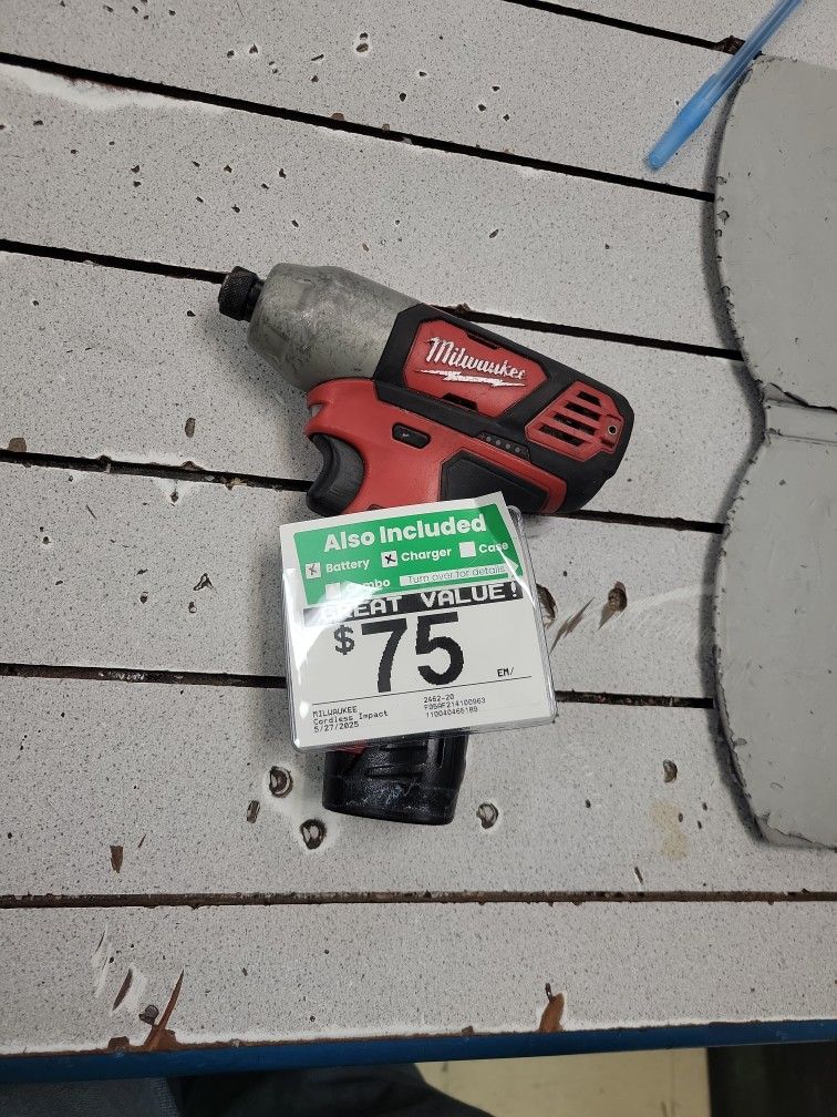 Milwaukee Impact 12v