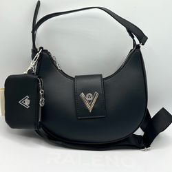 Valentino Orlandi B lack Vegan Leather Bag