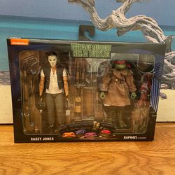 NECA Teenage Mutant Ninja Turtles Movie Casey Jones & Raphael in Disguise TMNT 2-Pack