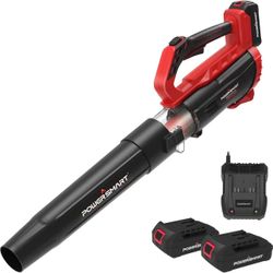 Power Smart 20v Cordless Leaf Blower With 2 Batteries And Charge ,blower For Lawn Care Snow Blowing &yard Cleaning 