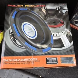 Power Acoustic “GOTHIC EDITION” 12” Subwoofers 2500 watts