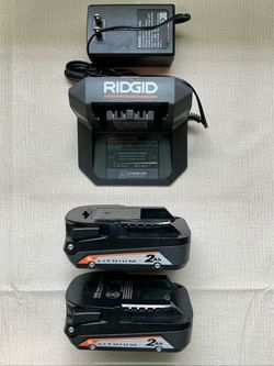 RIDGID. 18V Lithium Ion (2) 2.0Ah Starter Kit.