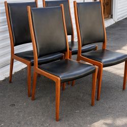Danish Modern Teak Dining Chairs – Set of 4 – DANISh Control Mark Mid Century 