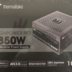 850W Thermaltake PF3 PSU - Platinum, ATX 3.0 - New Sealed