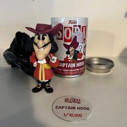 EXCLUSIVE LIMITED EDITION Captain Hook Funko Soda Peter Pan Disney Movies Films