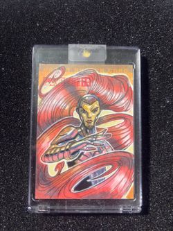 2017 Upper Deck Marvel Annual Original 1/1 Sketch Card - Medusa by Fernando Pinto