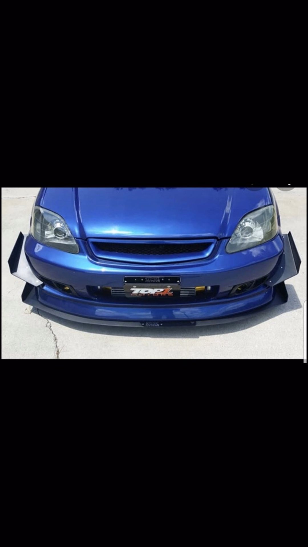 TOP1 motors Civic ek or integra front splitter brand new