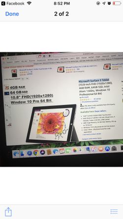 Microsoft Surface Pro 2018