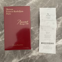 Baccarat rouge 540 70 ml W / Receipt