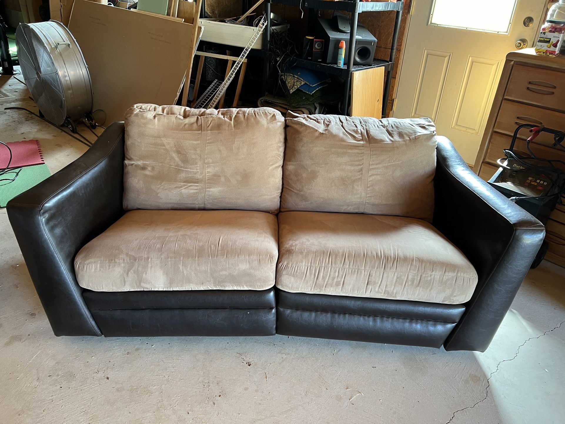 Reclining Leather Sofa