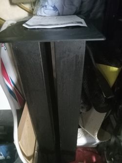 Speaker Stand Pair, Monolith Solid Metal 30 " (72cm) Tall