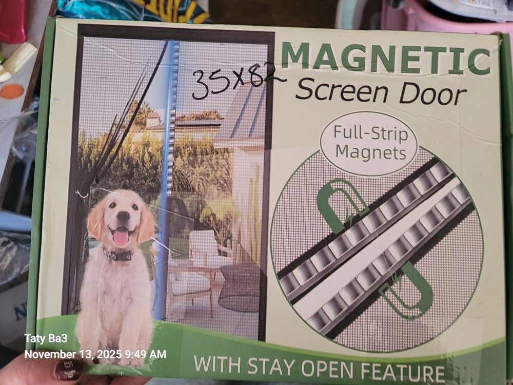 Magnetic Mesh Screen Door