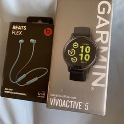 Garmin Watch & Beats Wireless Earphones 