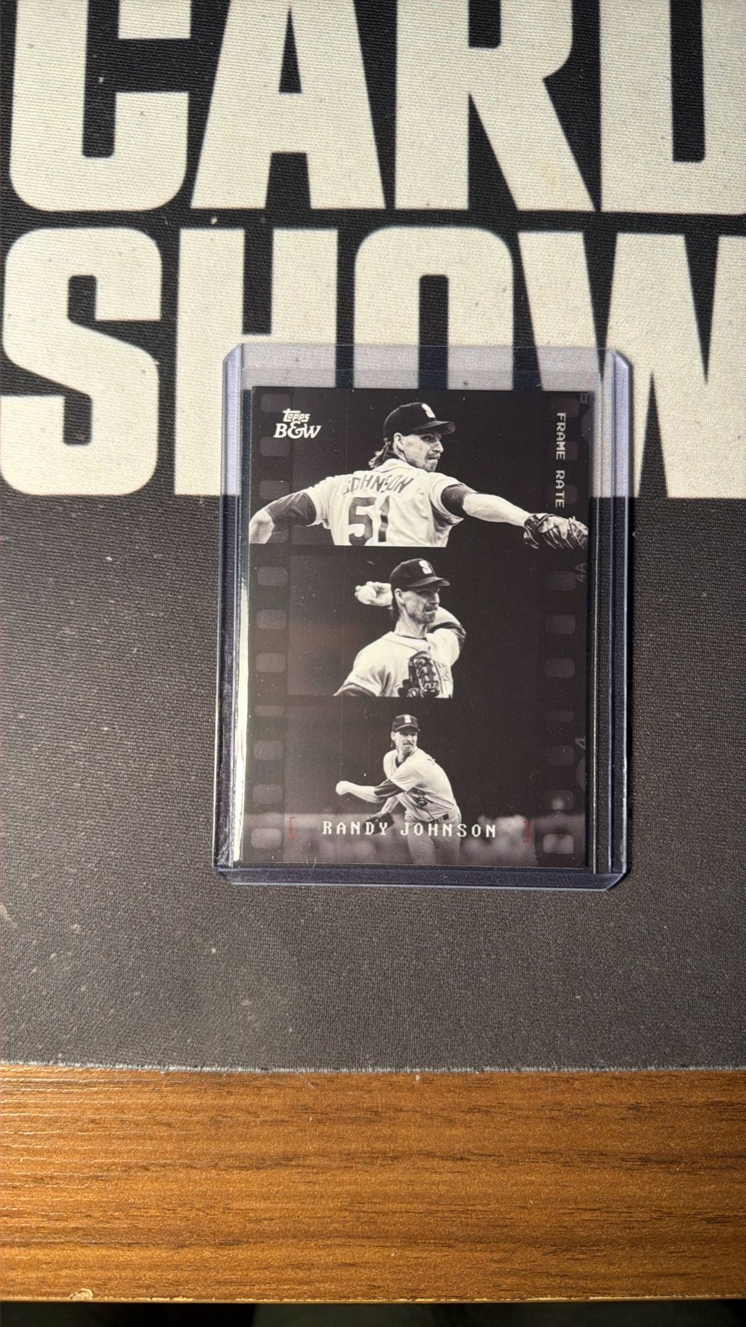 2025 Topps Black & White #FR5 Randy Johnson Frame Rate