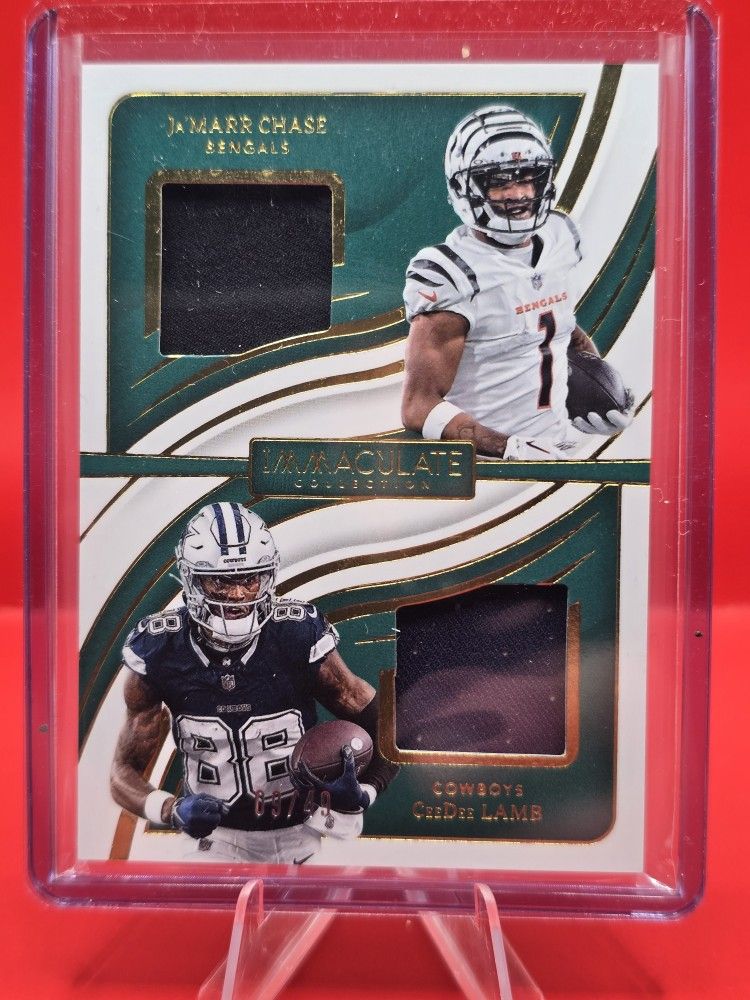 2024 Panini Immaculate Dual Jerseys Patch - Ja'Marr Chase & CeeDee Lamb /49