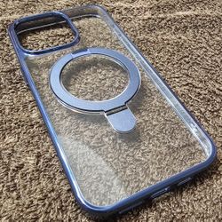 15 pro max metalic blue case