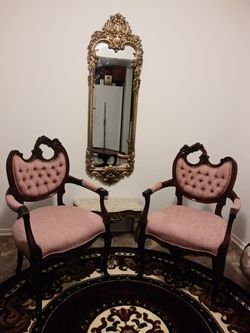 Gorgeous antique accent chairs (2)