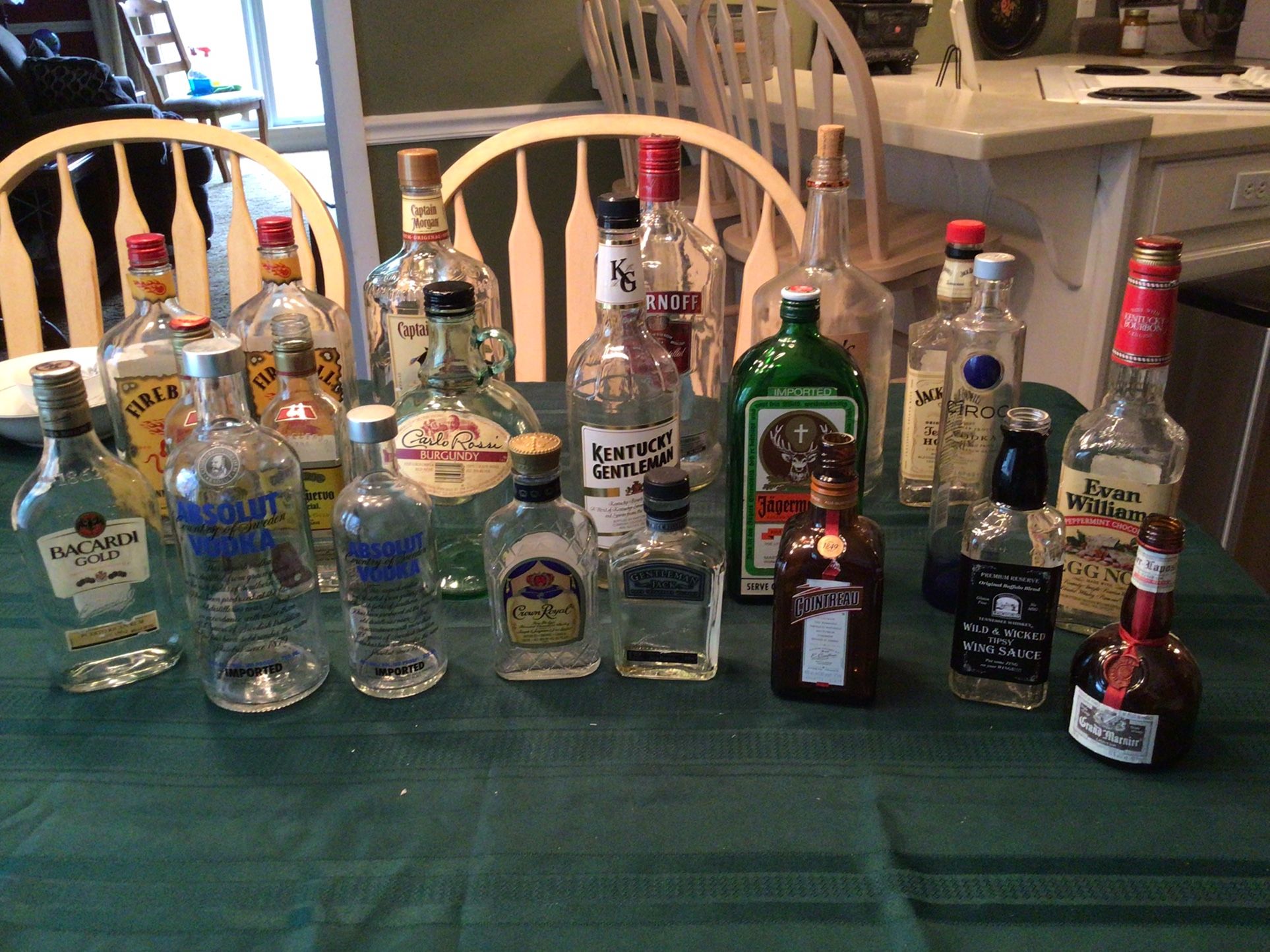 21 Beautiful Assorted Collectible Bottles Some Imported From Sweden, Germany And France (MAKE OFFER)