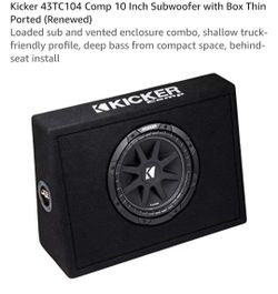 Kicker Comp 10-in subwoofer