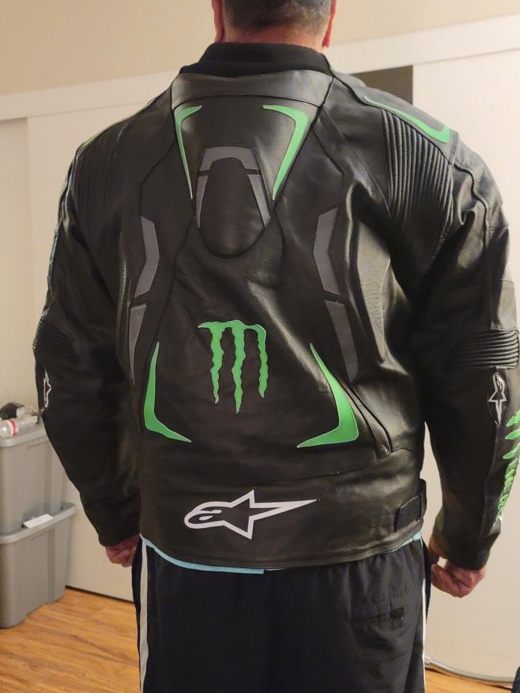 3XL Alpinestars Monster Energy Leather Jacket for Sale in Torrance