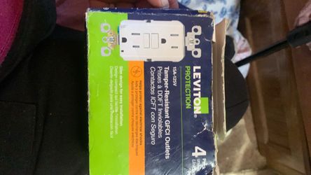 Leviton GFCI Tamper-Resistant Outlets 4-Pack