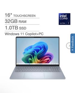Dell 16 Plus Laptop - 16.0" FHD+ Touchscreen - Intel Core Ultra 7 258V - 32GB RAM - 1TB SSD- Windows 11 Home - Copilot+ PC