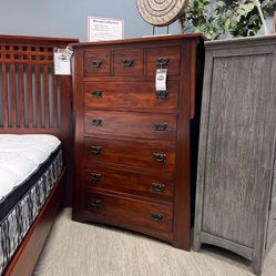 Traditional Solid Wood Hi- Chest / Dresser - Mission