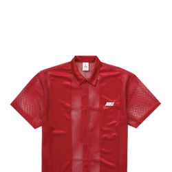 Supreme x Nike Mesh s/s Shirt red size Large